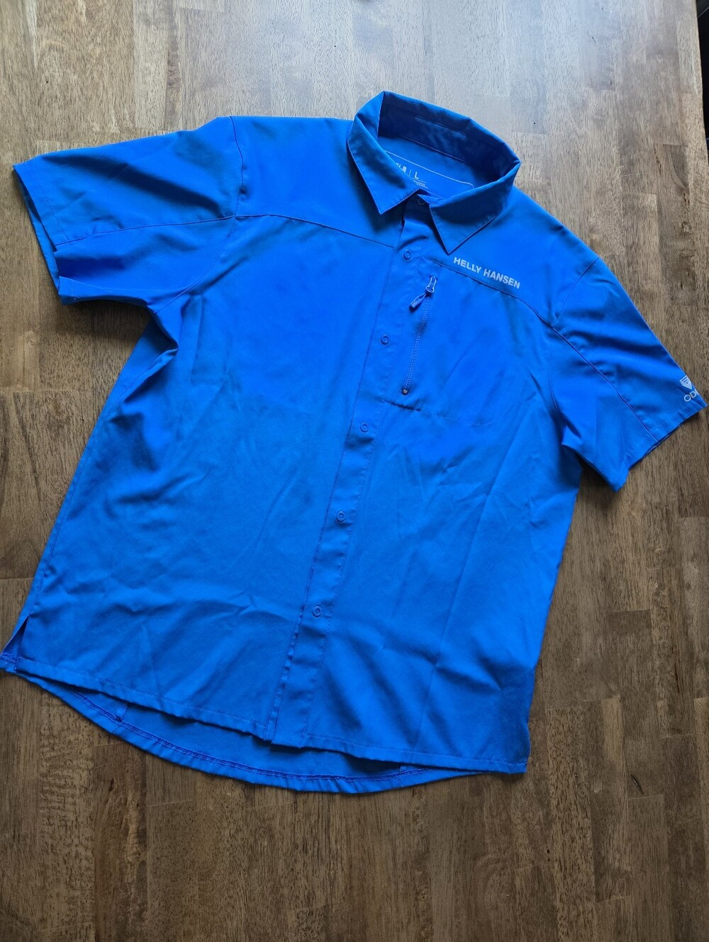 Helly Hansen Odin Performance Snap Royal Blue Polo